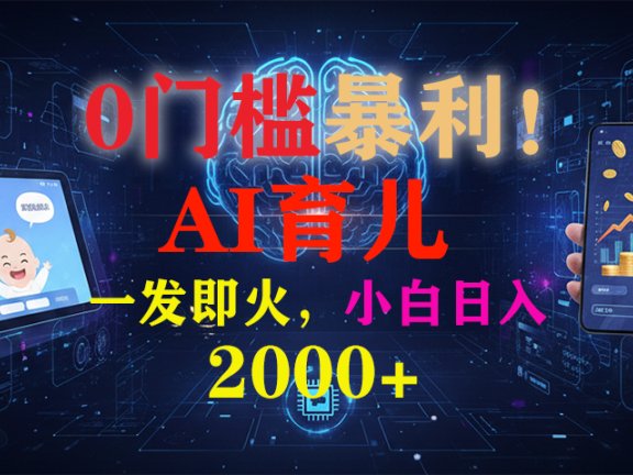 0门槛暴利!《AI育儿短视频之宝宝说》一发即火,轻松日入2000+